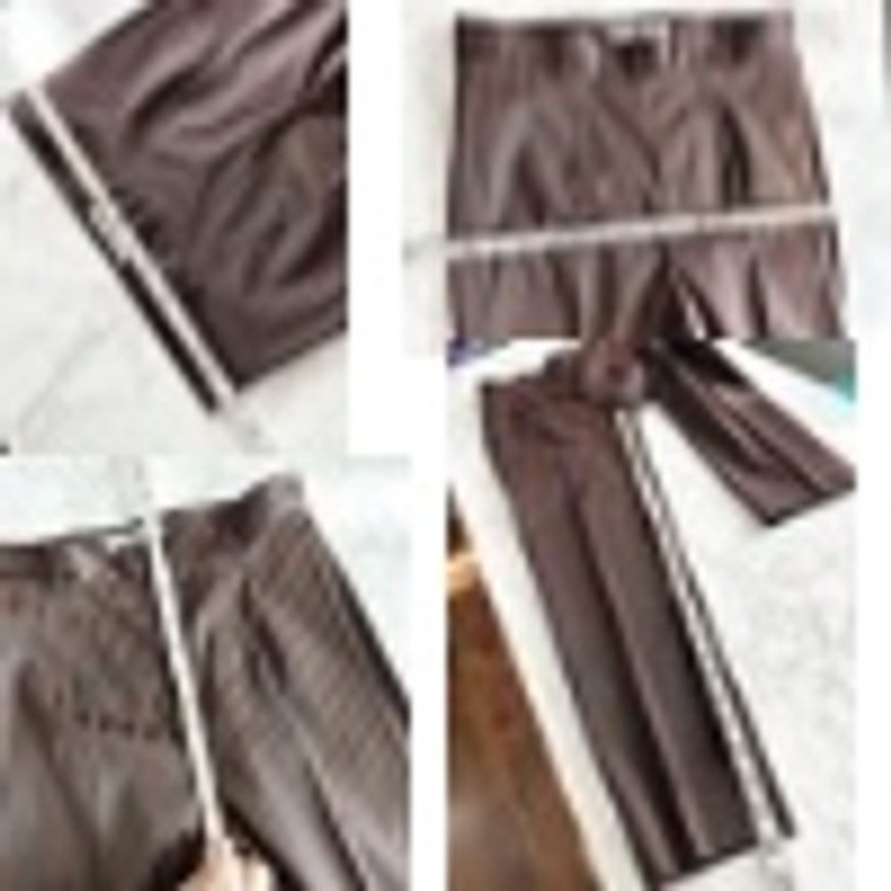 Bleu Blanc Rouge Set Brown Long Sleeve Lace Top Striped Brown Pants US Size 2 - Picture 11 of 12
